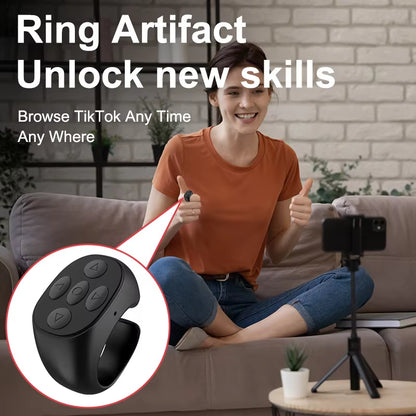 Bluetooth Tiktok Remote Control Ring